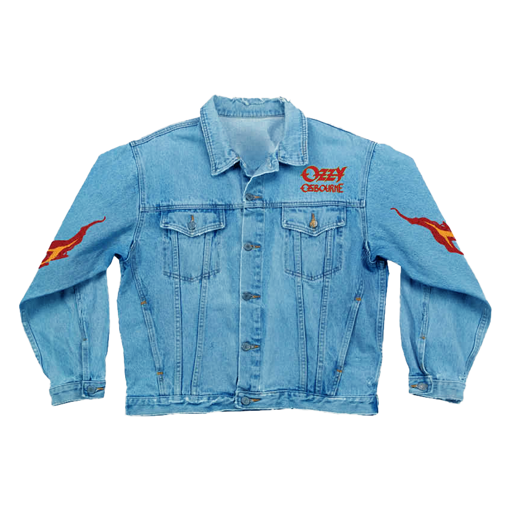 Flame jean cheap jacket