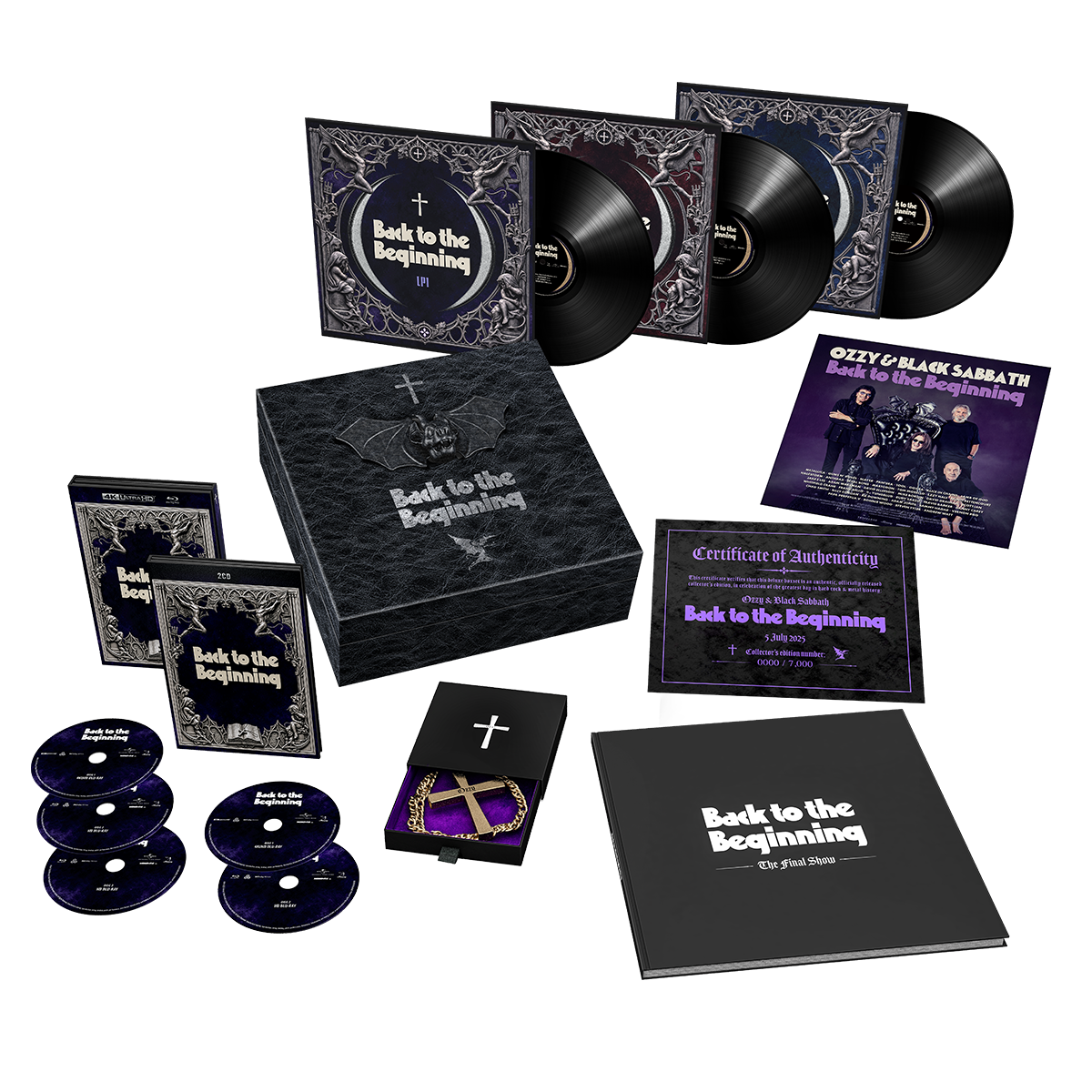 Timer Black Back Ozzy Osbourne & Black Sabbath ‘Back to the Beginning' Deluxe 4K Ultra